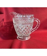 Vtg Anchor Hocking Wexford Crystal Glass Clear Creamer Diamond Pattern - $126.56 MXN
