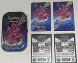 (1) Pokemon (Empty)Tin (1) Art Card &quot;Tinkatink&quot; (1) Sticker Sheet (2) Co... - £7.99 GBP