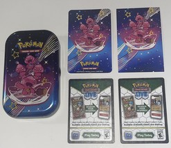 (1) Pokemon (Empty)Tin (1) Art Card &quot;Tinkatink&quot; (1) Sticker Sheet (2) Co... - £7.84 GBP