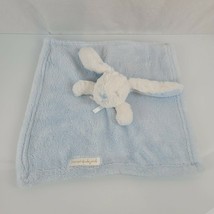 Blankets &amp; Beyond Blue White Rabbit Security Blanket/Lovey - £39.21 GBP