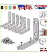 Adjustable Stainless Steel L Bracket Set for Strong Furniture Support – ... - $315.07 MXN