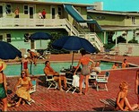 Vtg Postcard 1960s Kitty Hawk North Carolina NC The Sea Ranch Hotel Pool... - $9.76