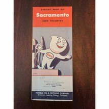 Sacramento CALIF Street Map Courtesy of Enco 1965 Edition - £10.58 GBP