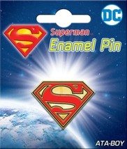 DC Comics Superman Chest S Logo Thick Metal Enamel Pin NEW UNUSED - £6.16 GBP