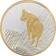 Alaska Mint Goat Medallion Silver Gold Medallion Proof 1 Oz. - £116.37 GBP