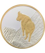 Alaska Mint Goat Medallion Silver Gold Medallion Proof 1 Oz. - £117.72 GBP