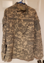 US Army Combat Aircrew ACU Coat A2CU  Full Zip Sz Medium Regular Ranger Airborne - £18.95 GBP