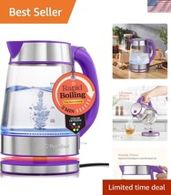 Speed-Boil Electric Kettle 1.7L - Fast Boiling Glass Kettle with Auto Sh... - $47.00