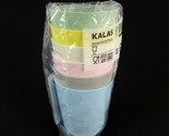 Ikea Kalas Children Kids Plastic Cups Pastel Colors 6 Cups New 8oz - £9.34 GBP