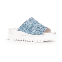 Gabor women&#39;s emily rose denim platform in Blue - size 6.5 - $111.87