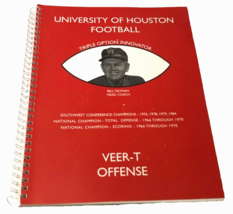 Houston Cougars Football Veer T Offense Bill Yeoman 1975 Revised Vintage Signed - £232.76 GBP