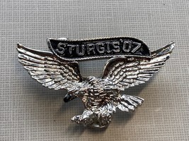 2007 STURGIS SOUTH DAKOTA HARLEY BIKE RALLY VEST EAGLE PIN - $10.17 CAD