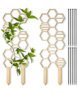 2 Pieces Wooden Small Indoor Trellis Plant Trellis For Climbing Plants H... - £15.66 GBP