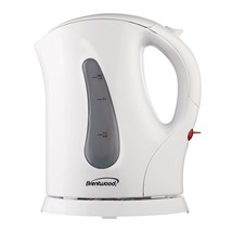 Brentwood 1.0 Liter Cordless Plastic Tea Kettle in White - $1,713.28 MXN