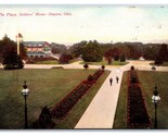 Plaza At Soldier&#39;s Home Dayton Ohio OH 1910 DB Postcard I18 - £2.33 GBP