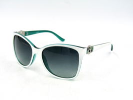 GUESS GU7131 Women&#39;s Sunglasses, WHTQ-61 White over Turquoise / Gray Grad. #C39 - £23.70 GBP