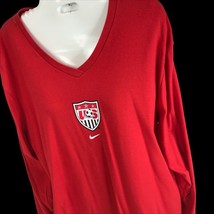 Nike Womens United States Soccer long sleeve Top Tee Shirt SZ L USA 2002 Vtg Y2K - £29.56 GBP