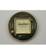Neiman Marcus Jay Strongwater Green Enamel Round Mini Picture Frame 2" C... - $9.50
