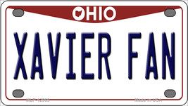 Xavier Fan Ohio Novelty Mini Metal License Plate Tag - £11.74 GBP