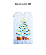 Christmas Bookmark2-Digital Clipart-Background-Party-Holiday-Scrapbook-N... - $5.00
