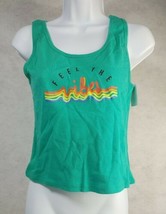 Mighty Fine Feel the Vibes Mid Drift  Tank Top  Size XL - £9.87 GBP