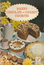Baker&#39;s Chocolate and Coconut Favorites Vintage Cookbook General Foods - £6.22 GBP