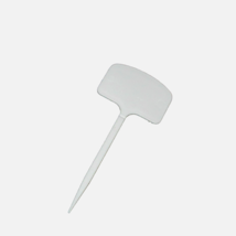 PLANT stakes, labels or markers, white plastic 5.5" tall 1.5 x 2.25" top... - $3.00