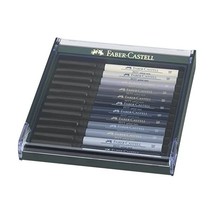 Faber-Castell 267423Technical Pen Pitt Artist Pen Brush Pack of 12Grey  - $73.00