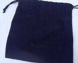 SONY DRAWSTRING folding HEADPHONES ACCESSORY BAG Pouch storage sack blac... - $10.00