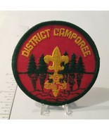 Vintage Boy Scouts BSA District Camporee Red with Green Trim 3&quot; Diameter... - £8.42 GBP