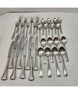 40 Pc Oneida Flare Tip Glossy Pendant Flatware Knives Teaspoons Forks Tb... - £40.96 GBP