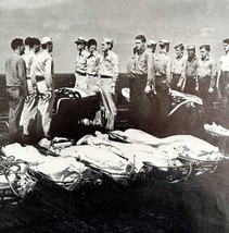 The Heroic Dead Burial At Sea Ceremony 1945 WW2 Photo Print Military DWHH10 - £39.30 GBP