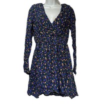 Zara Floral V-neck Long Sleeve Short Dress Size XS - £27.12 GBP
