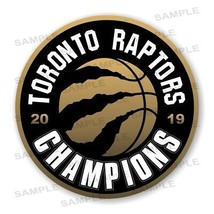 Toronto Raptors 2019 Champions Round Precision Cut Decal - $3.95+