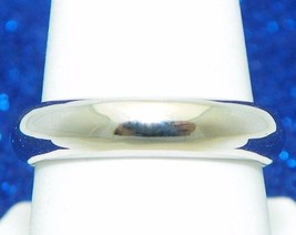 4.8mm Wedding Band Ring REAL Solid 14 K White Gold 6.9 g Size 9 - $882.00