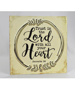 Vintage Retro Wall Decor Trust In The Lord Proverbs Metal Tin Sign - $503.61 MXN