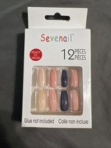 Sevenail 12 Piece Kits Glue Press On Artificial Nail Kit Fashion Plastic... - $74.88 MXN