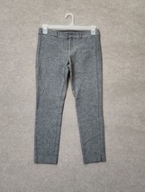 Banana Republic Sloan Fit Crop Dress Pants Womens 4 Gray Micro Pattern Stretch - £19.39 GBP