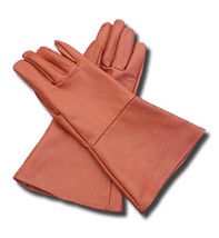 Leather Gauntlet Gloves Tobacco Brown 2X-Large - $29.70