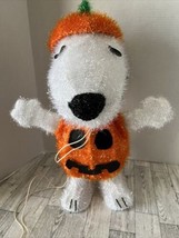 Light Up Snoopy  18”- Peanuts Halloween Pumpkin Jack O’ Lantern Display Figure - £66.02 GBP