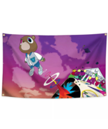 KANYE WEST  GRADUATION ALBUM Flag 3x5 Ft Wall Tapestry Poster with 4 Gro... - $11.99