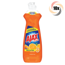 10x Bottles Ajax Triple Action Orange Liquid Dish Soap | 14oz | Fast Shi... - $35.41