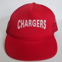 Vintage Chargers Logo Men Hat Red Mesh Snapback Trucker Cap - £18.57 GBP