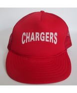 Vintage Chargers Logo Men Hat Red Mesh Snapback Trucker Cap - £18.57 GBP