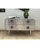 NauticalMart Aluminum Industrial Chic Midway Console Chest Aviator TV Ca... - €1.134,89 EUR