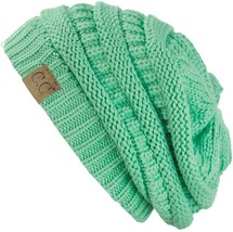 Sage - Beanie New Women Slouchy Knit  Thick Cap Unisex - £15.73 GBP