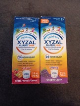 2 Xyzal Children&#39;s 24hr Allergy Relief Tutti Frutti/Grape Liquid Syrup, 5oz(BN6) - £18.12 GBP
