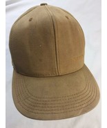 Worn Carhartt Brown Denim Snapback Hat  Made in USA - £15.65 GBP