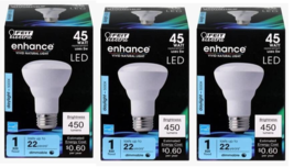 Feit Electric R20DM/950CA 120V 5W 5000K 450 Lumens LED Light Bulb (3-PACK) - £10.99 GBP