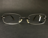 Freudenhaus Eyeglasses Frames 365-02 Brown Gray Rectangular Rimless 52-1... - $55.91